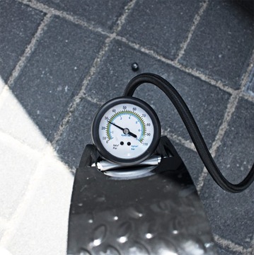 МОЩНЫЙ УНИВЕРСАЛЬНЫЙ ВЕЛОСИПЕДНЫЙ НОЖНОЙ НАСОС TUV GS НАКОНЕЧНИК МАНОМЕТР ОДОБРЕН