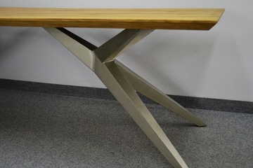 Массивный дубовый стол, древесина ДУБ, 240х100см.