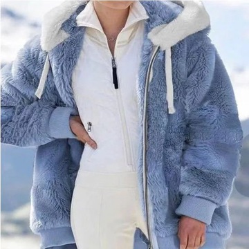 Winter Women Jackets Plush Casual Oversize Fleece