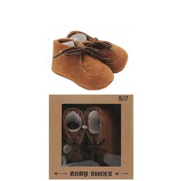 BUCIKI NIEMOWLĘCE NIECHODKI SZARE 16/17 BABY SHOES PREZENT