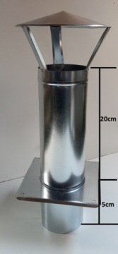 ВЕНТИЛЯЦИОННАЯ КРЫША С ОСНОВАНИЕМ FI 130 ОЦИНКОВАННАЯ