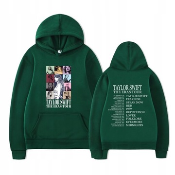 Taylor Swift czarna bluza z kapturem The Eras Tour