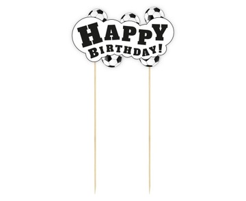 Topper PIŁKA NOŻNA Happy Birthday Ozdoba na tort