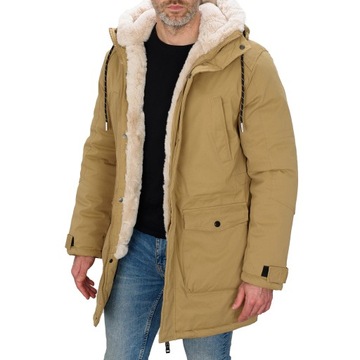 M120-62 L Мужская зимняя стеганая куртка Parka Long меч