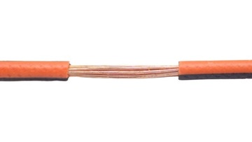 PRZEWÓD KABEL FLRY-B 1x0,5 POMARAŃCZOWO-CZARNY 10m
