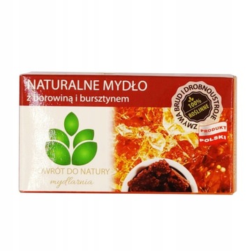 Naturalne mydło z Z BOROWINĄ I BURSZTYNEM 100 g Powrót do natury