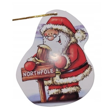 Рождественский кулон-гирлянда Дед Мороз 18 элементов