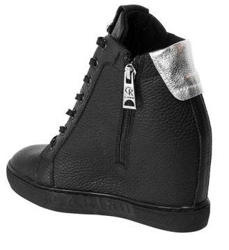 Sneakersy Carinii B9046-J23-J28-B88 Czarne Skóra