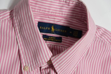 RALPH LAUREN__KOSZULA MĘSKA STRIPED LOGO SLIM FIT__M