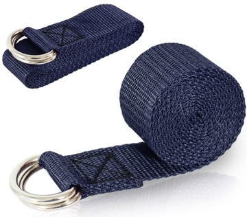 PASEK DO JOGI ĆWICZEŃ YOGA STRAP MOCNY SZEROKI PAS