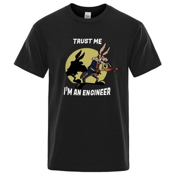 Koszulki męskie Zaufaj mi jestem inżynierem T-Shirt dla mężczyzn z czystej