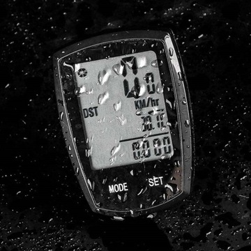 LICZNIK ROWEROWY BEZPRZEWODOWY- DO ROWERU MIERNIK PRĘDKOŚCI WODOODPORNY LCD