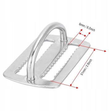 Klamra metalowa wsuwana Nurkowanie