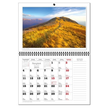 Календарь 2025 настенный планировщик А3 13 досок ПОЛЬШИ ГОРЫ