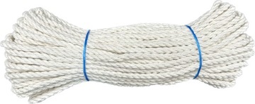 LINA BAWEŁNIANA SZNUREK BAWEŁNIANY SZNUR 14MM - 1M ŻEGLARSKA LINKA KRĘCONA