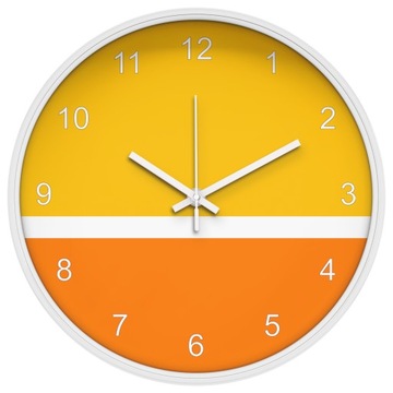 Красочные часы для кухни-гостиной, Желто-Оранжевый