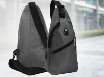 МАЛЕНЬКИЙ РЮКЗАК НА ОДНО ПЛЕЧО С USB-ПОРТОМ + БИЗНЕС-ШАПКА СО СВЕТОДИОДНОЙ ПОДСВЕТКОЙ