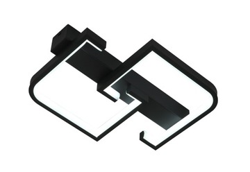 LAMPA LED KWADRAT SUFITOWA PLAFON żyrandol modern LED + PILOT