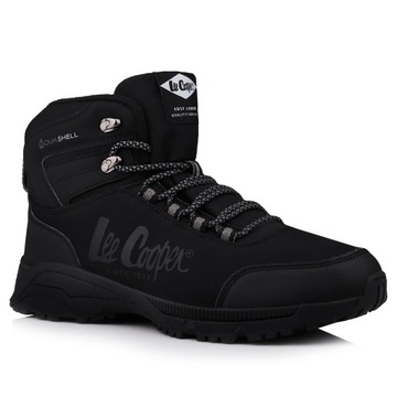 Buty męskie, zimowe Lee Cooper BLACK POLAR Ocieplane AQUASHELL