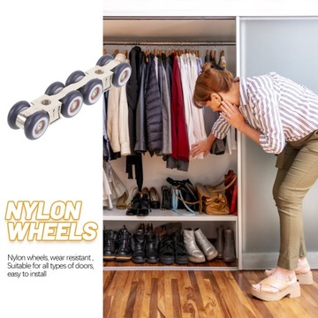 Двери гардеробные с раздвижной направляющей