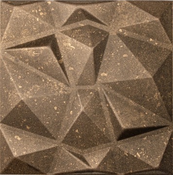 Nowy Trend! Kaseton Ścienny SAMOPRZYLEPNY DIAMENT 4414 Brązowo Złoty 50x50