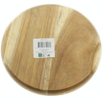 ДЕРЕВЯННАЯ ТАРЕЛКА С ПОДДОНОМ АКАЦИЯ