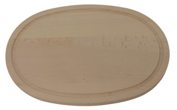 DESKA KUCHENNA drewniana 30x20x1,5 owalna
