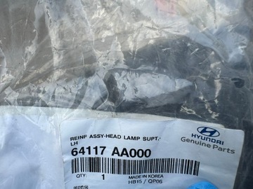 DRŽÁK SVĚTLA ČELNÍ LEVÝ PANEL SVĚTLOMET HYUNDAI ELANTRA 64117-AA000