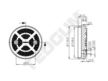 TEDGUM 00844251 Подушка бампера/монтажная подушка