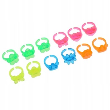 12 шт. Разноцветные кольца