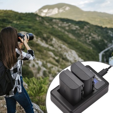 Комплект аккумуляторов и зарядное устройство LP-E6/E6N 2 шт.