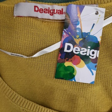 Sukienka dzianinowa plażowa bez rękaw DESIGUAL XL