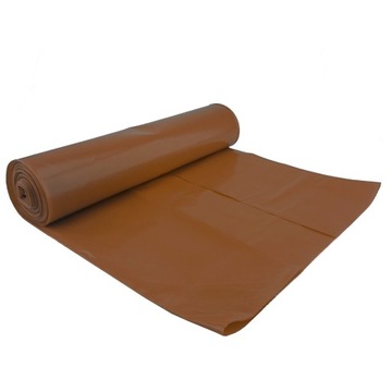 WORKI NA ŚMIECI BRĄZOWE 120L BEZ ETYKIETY (25) RED PLAST