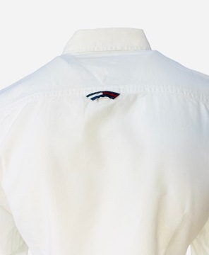 Tommy Hilfiger Koszula męska długi rękaw slim bawełna biała XXL