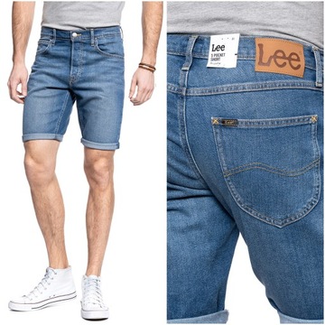 LEE 5 POCKET SHORT MĘSKIE SPODNIE JEANSOWE KRÓTKIE JEANS W38