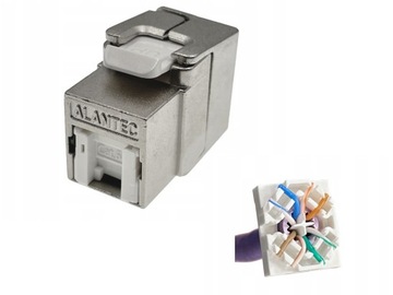 Gniazdo Keystone RJ45 STP kat.6A ekran Alantec