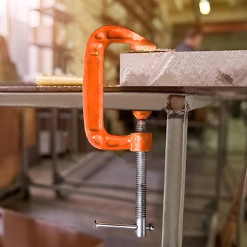 струбцина столярная, струбцина слесарная для мастерской, ручка тип С, 3 шт.