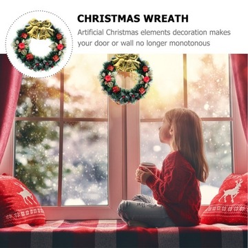 1шт Рождественский венок Декоративный рождественский дверной венок