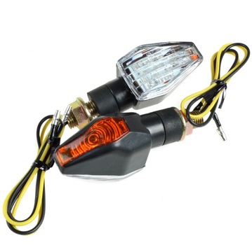 KIERUNKOWSKAZY LED 2 KLOSZE DWUSTRONNE HOMOLOGACJA E24 UNIWERSALNE