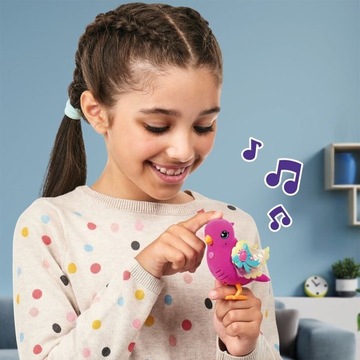 ПОЮЩАЯ РОЗОВАЯ ПТИЦА В КЛЕТКЕ СВЕТЯЩИЕСЯ ИГРУШКИ ЛОСЕЙ Little Live Pets