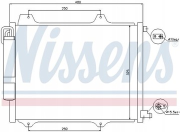 CHLADIČ KLIMATIZACE Z SUŠIČ SUBARU JE (03-): 1.5 I 16V M
