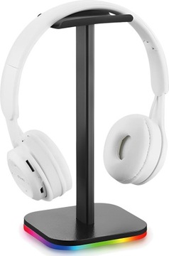 STOJAK NA SŁUCHAWKI RGB LED GAMINGOWE MOZOS D10