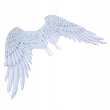 КРЫЛЬЯ БЕЛОЕ ПЕРО АНГЕЛ ДЬЯВОЛ ХЭЛЛОУИН 68x54x33см
