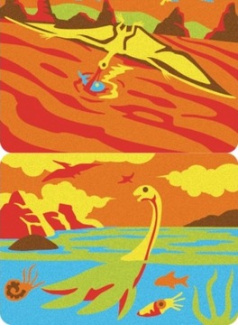 Песок Sabbiarelli для раскраски Динозавры