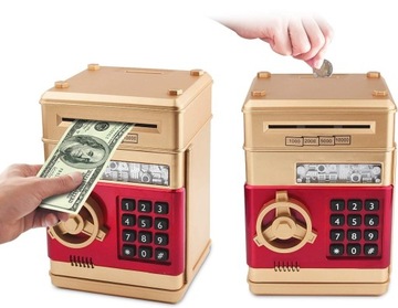 СЕЙФ-КОПИЛКА ДЛЯ МОНЕТ БАНКНОТ Депозитный автомат + ПИН-код