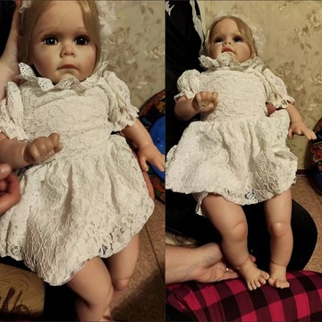 Кукла реборн 60см Rosalie Bebe Кукла в подарок детям