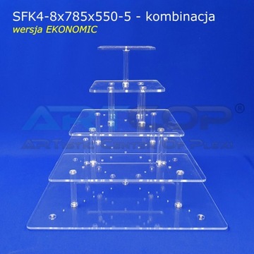 Тарелка из оргстекла на 100 порций, Торты, Печенье