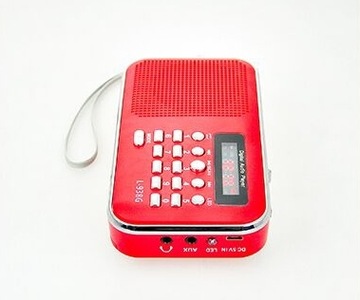 МАЛЕНЬКИЙ ПОРТАТИВНЫЙ FM-РАДИО с USB SD MP3 + АККУМУЛЯТОР