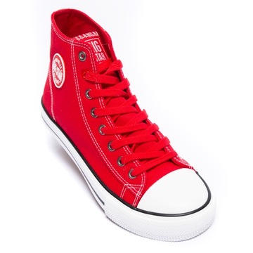 BIG STAR TRAMPKI MĘSKIE WYSOKIE CZERWONE JJ174607 46