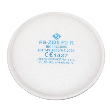 Filtr przeciwpyłowy FS-ZI25 P2 R FS2125 para